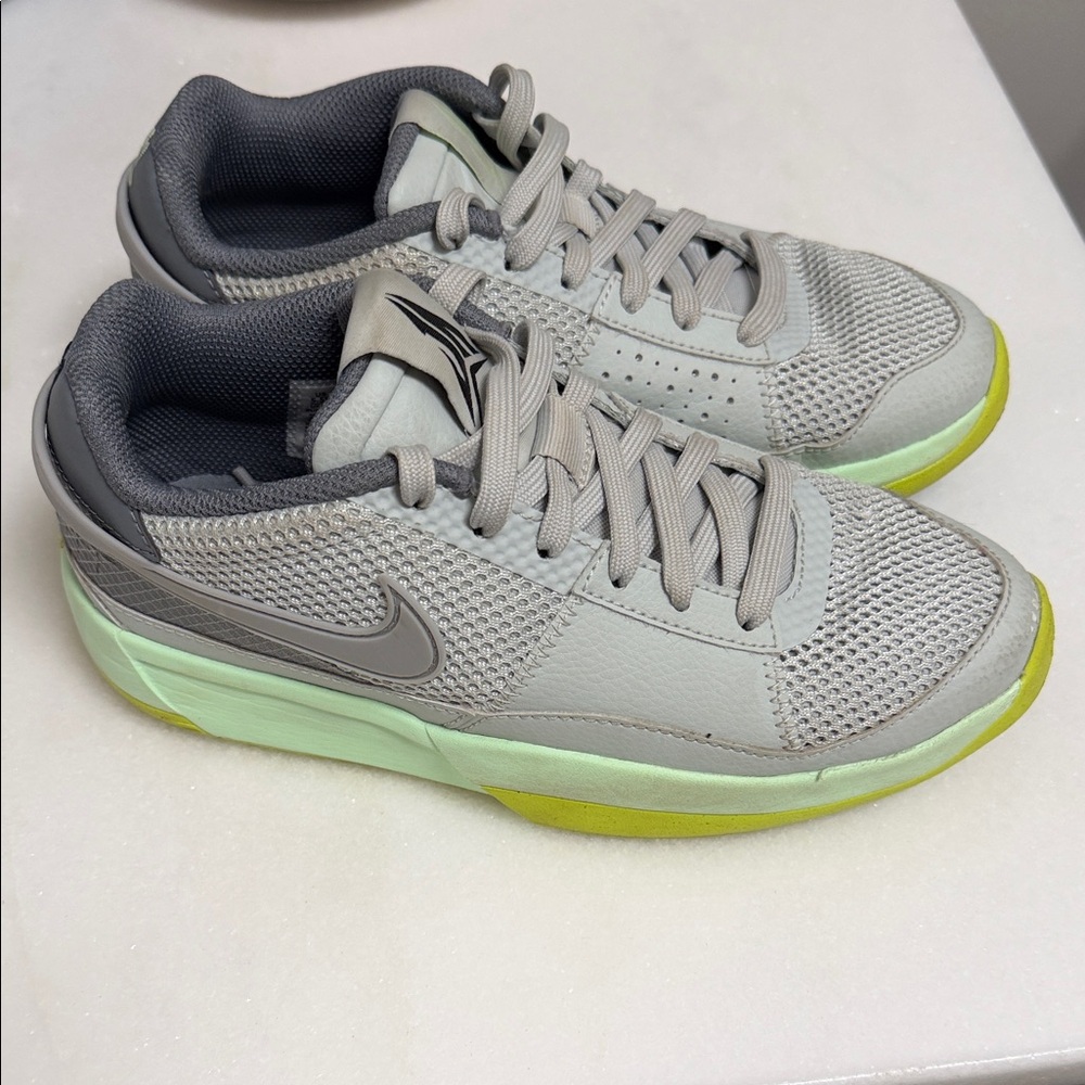 Nike Kids Sneakers in Gray and Lime